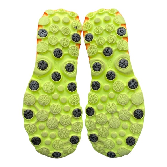 Skechers GOrun2 Men's US 10 Grey neon green orange running minimalist shoes - Picture 8 of 9